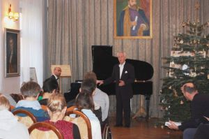 178th Concert for the Youth 'How to Listen to Music?”, Wojciech Waleczek - piano, Juliusz Adamowski -commentary <br>Music and Literature Club in Wroclaw 8th, December 2016. Photo by Paweł Beresiuk.